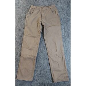 Key Jeans 34x35 Beige Double Knee Carpenter Cargo Pockets Utility Workwear Vtg‎
